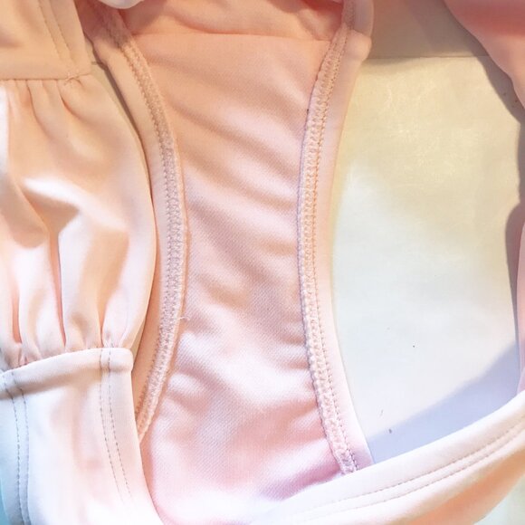 XHILERATION Pink Lace Overlay Bikini Two Piece Set Swimsuit Womens Small - Picture 8 of 10